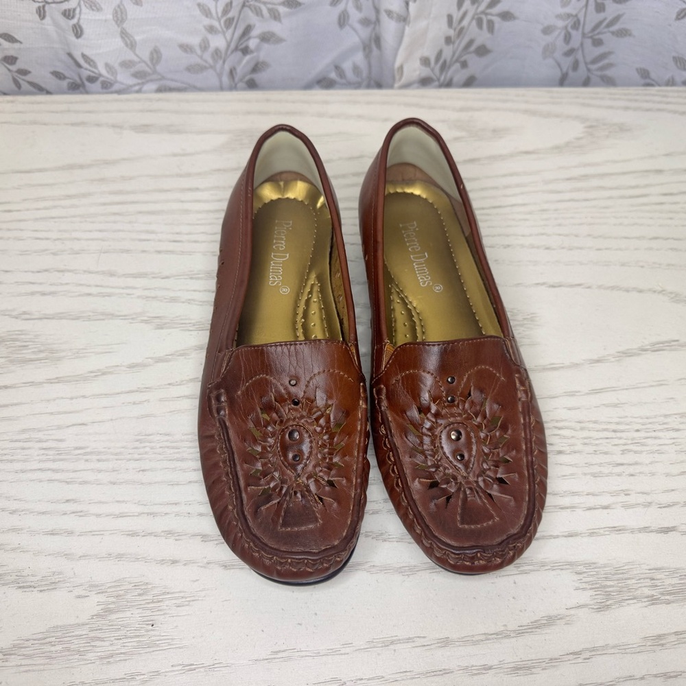 Pierre Dumas Brown Leather Loafers